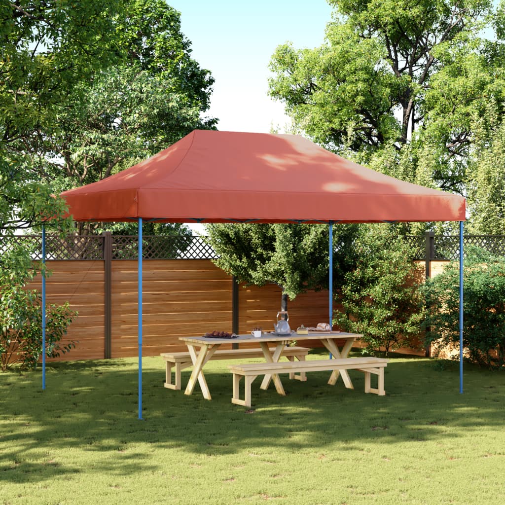 Kokkupandav pop-up peotelk, terrakota, 292 x 292 x 315 cm