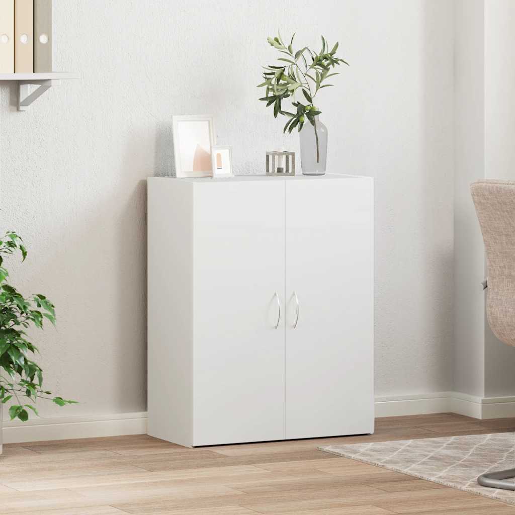 Dokumendikapp, valge, 60 x 32 x 77,5 cm, tehispuit