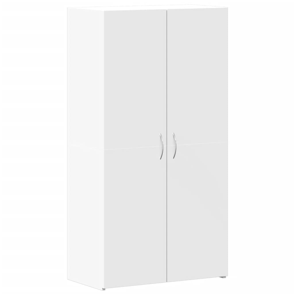 Dokumendikapp, valge, 60x32x115 cm, tehispuit