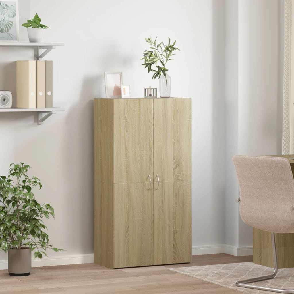 Dokumendikapp, Sonoma tamm, 60x32x115 cm, tehispuit