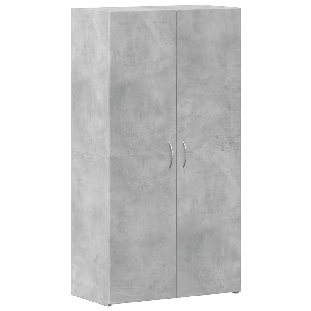 Dokumendikapp, betoonhall, 60x32x115 cm, tehispuit