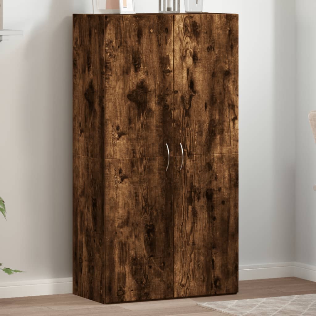 Dokumendikapp, suitsutatud tamm, 60x32x115 cm, tehispuit