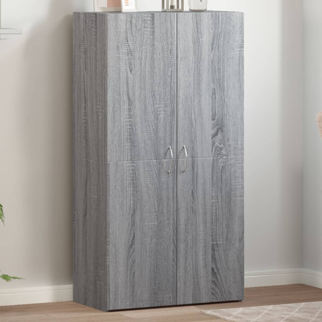Dokumendikapp, hall sonoma, 60x32x115 cm, tehispuit