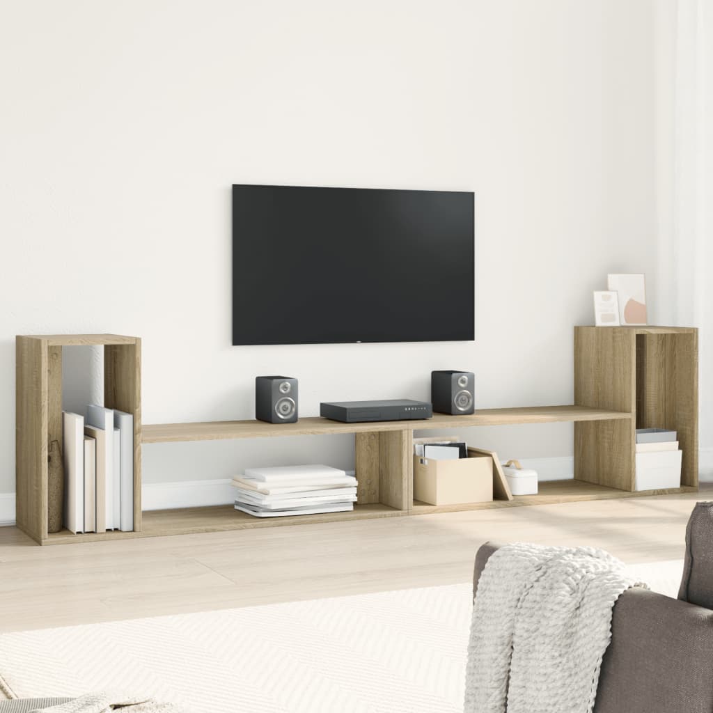 Telerikapid 2 tk, Sonoma tamm, 100 x 30 x 50 cm, tehispuit