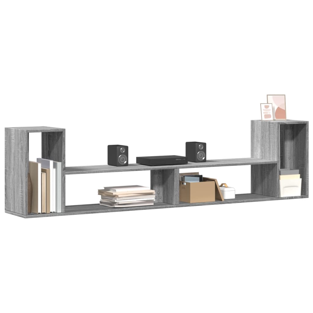 Telerikapid 2 tk, hall Sonoma tamm, 100 x 30 x 50 cm, tehispuit