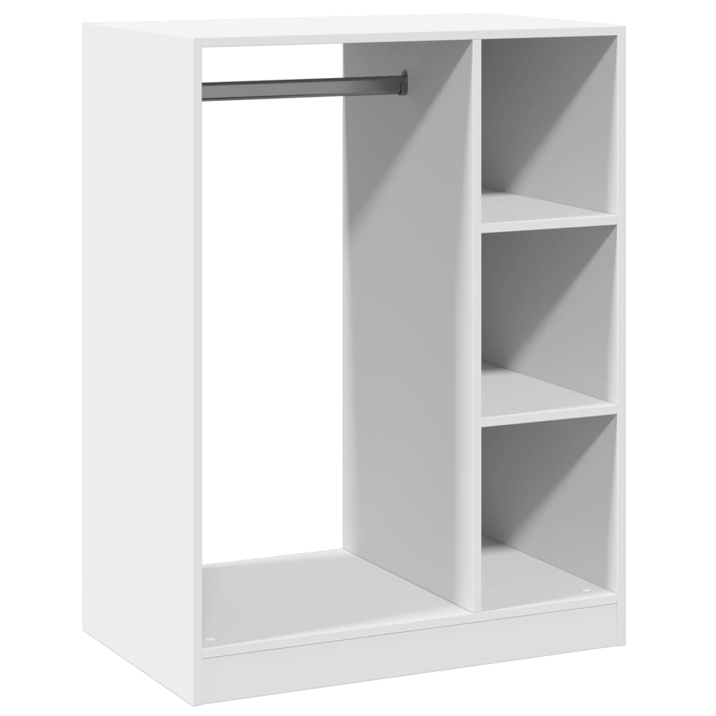 Riidekapp, valge, 77 x 48 x 102 cm, tehispuit
