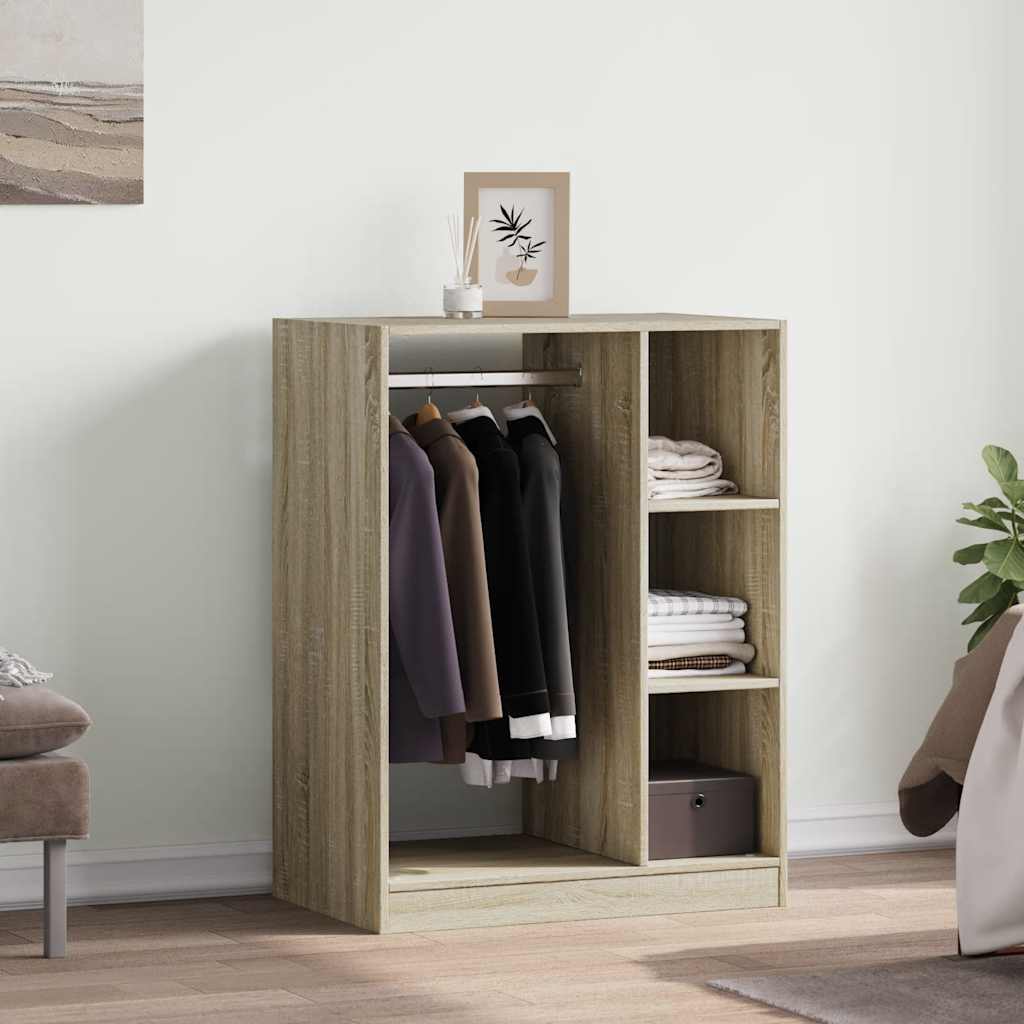 Riidekapp, Sonoma tamm, 77 x 48 x 102 cm, tehispuit