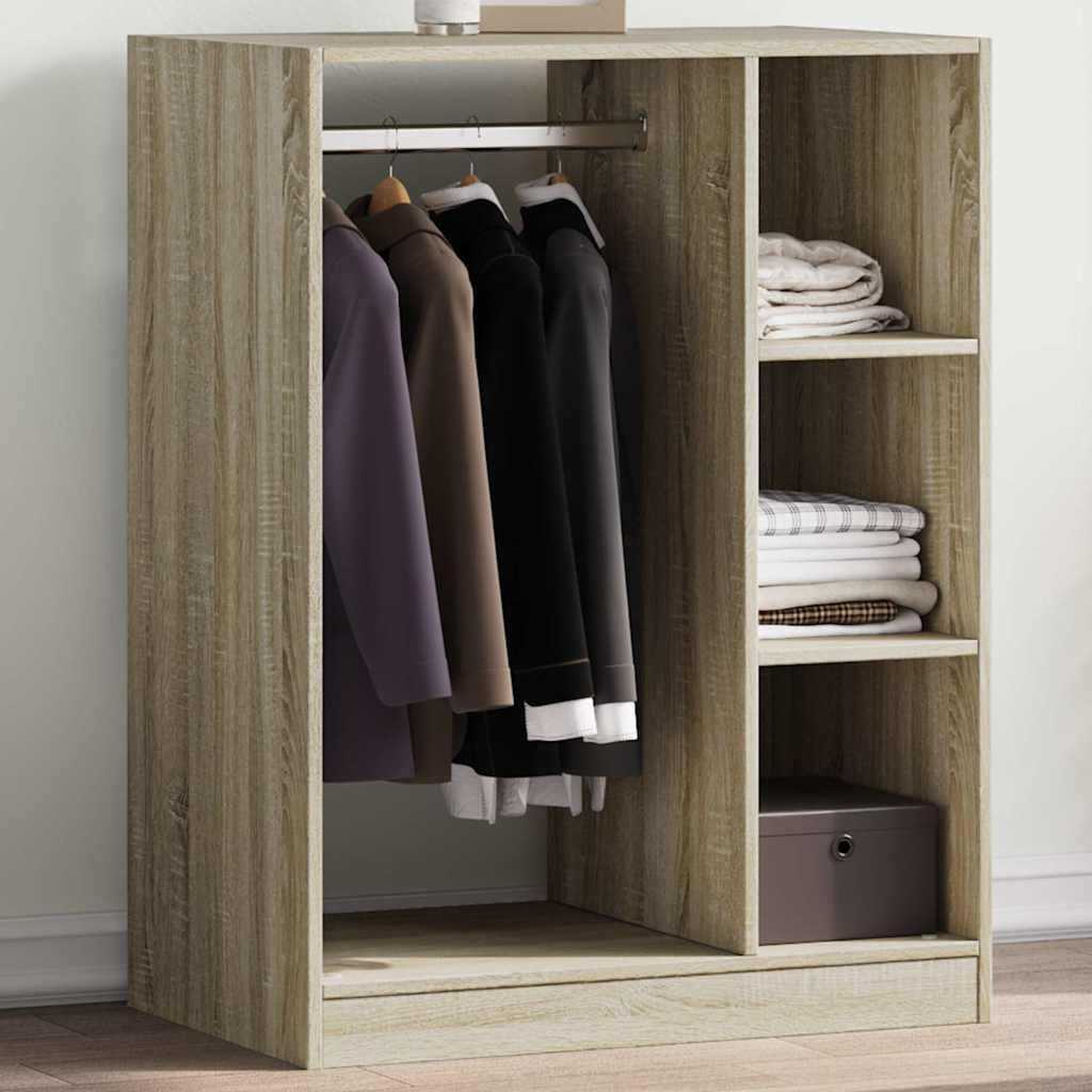 Riidekapp, Sonoma tamm, 77 x 48 x 102 cm, tehispuit