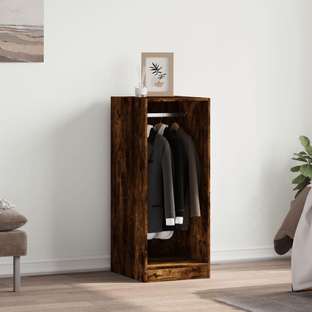 Riidekapp, suitsutatud tamm, 48x41x102 cm, tehispuit