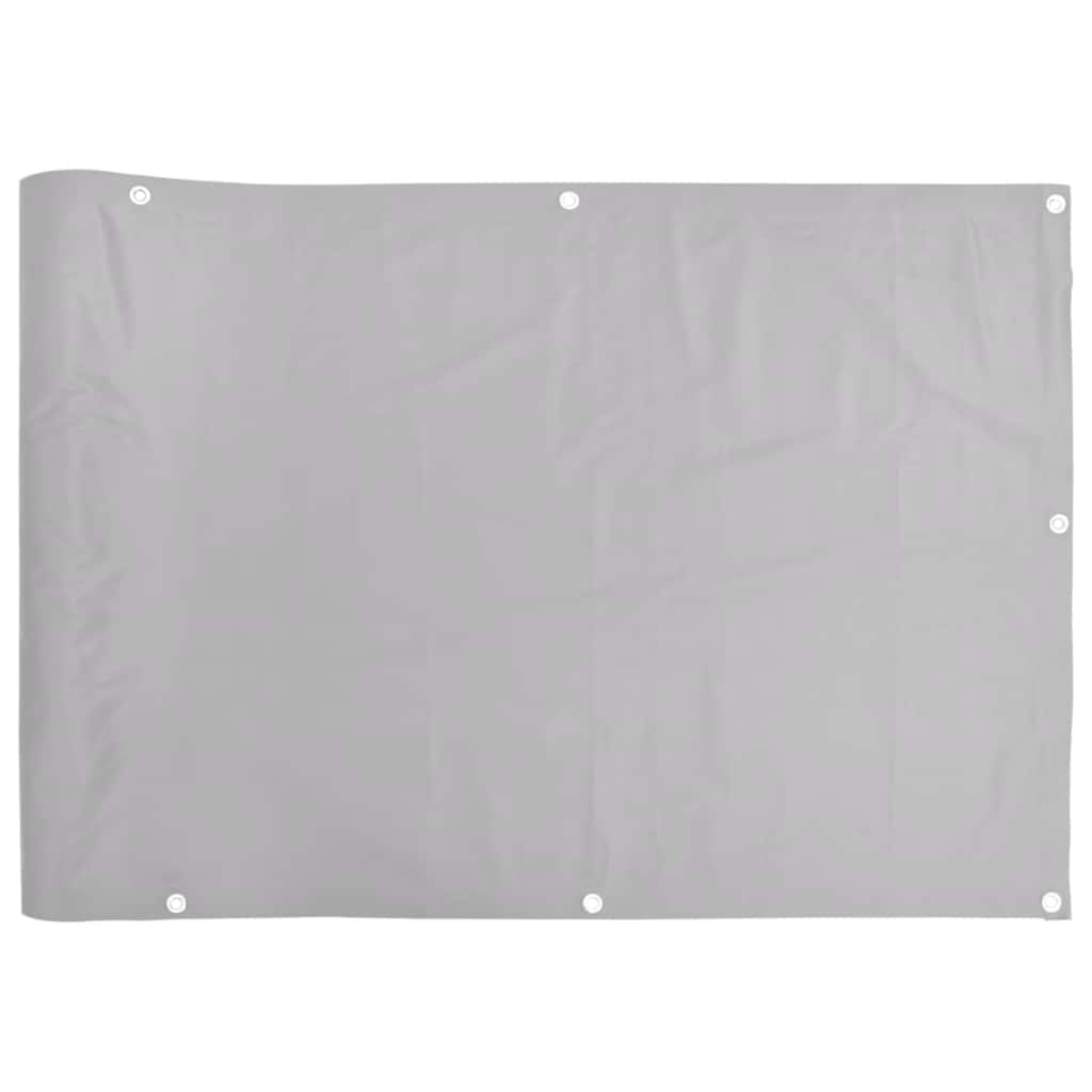 Rõdu privaatsuskate, hall, 400x120 cm, PVC