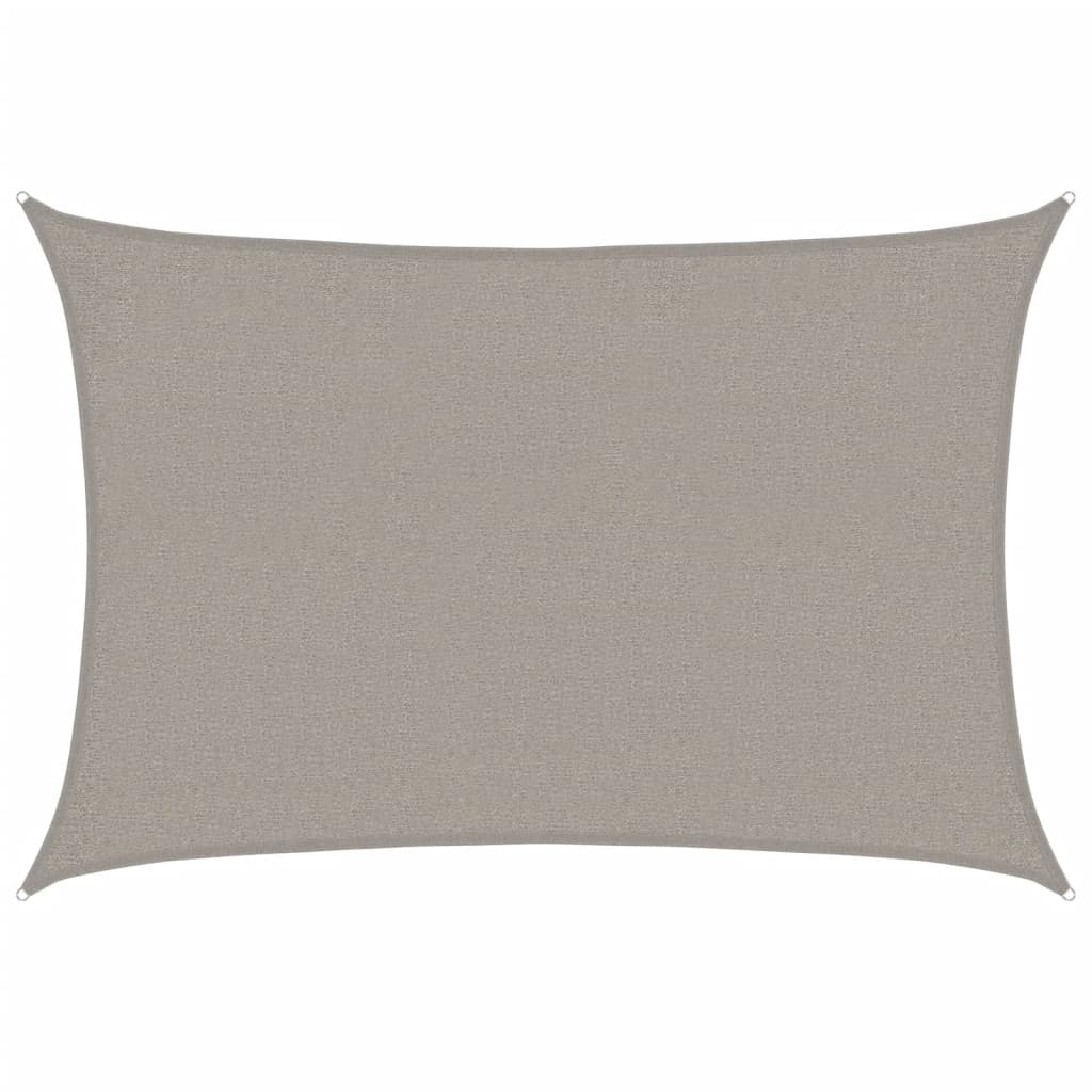 Päikesepuri 160 g/m² ristkülik, helehall, 2x3 m, HDPE