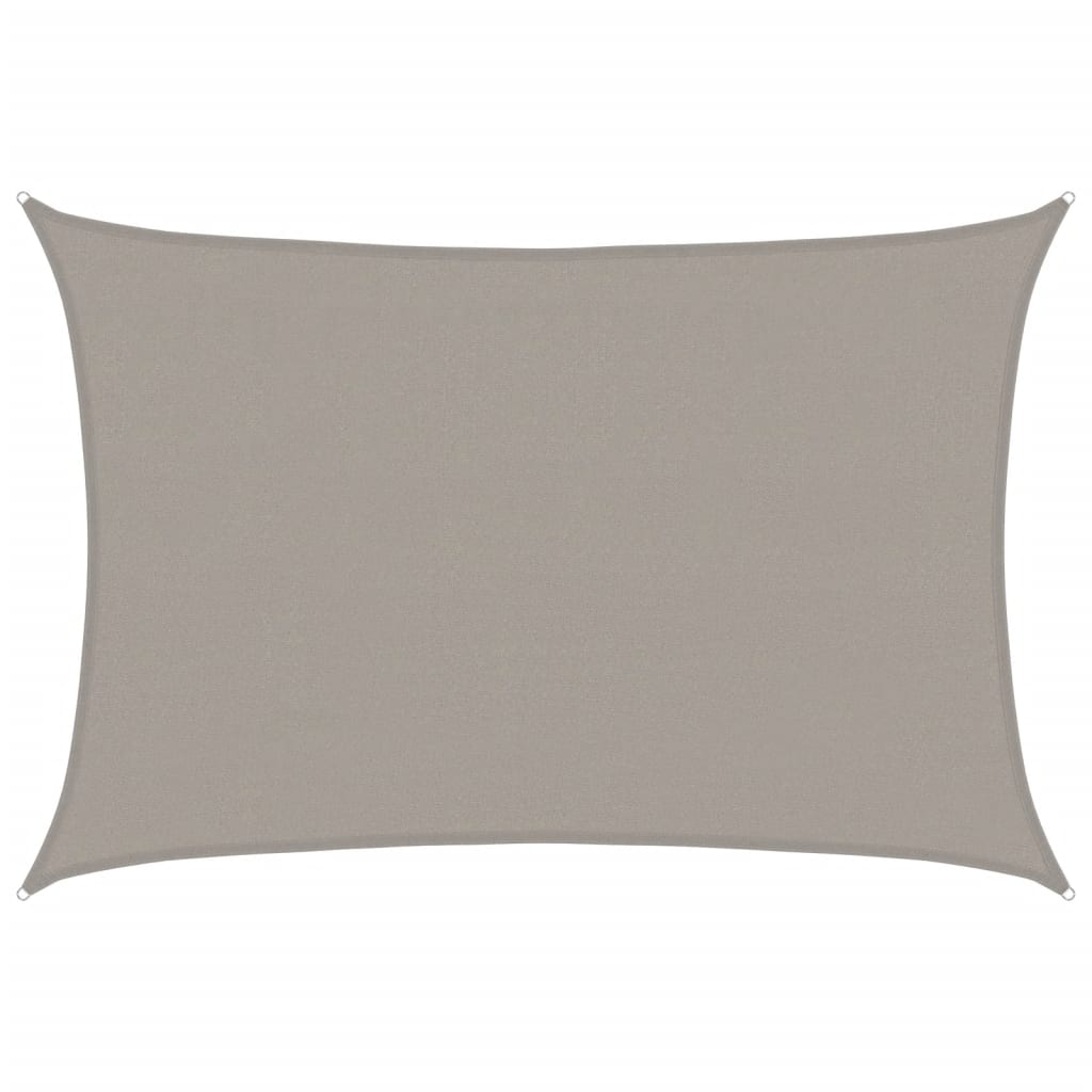 Päikesepuri 160 g/m² ristkülik, helehall, 4x5 m, HDPE
