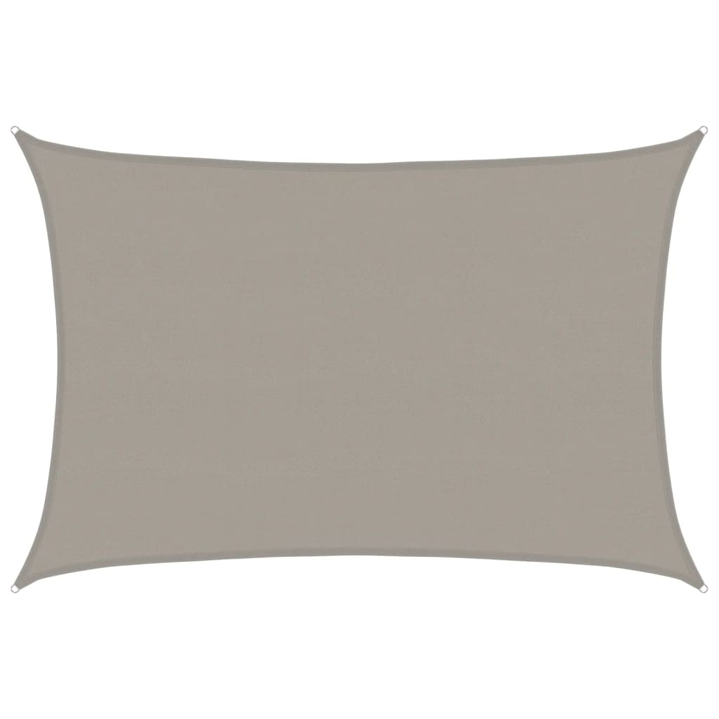 Päikesepuri 160 g/m² ristkülik, helehall, 5x6 m, HDPE
