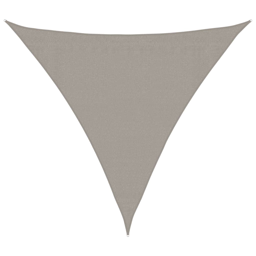 Päikesevari puri 160 g/m² kolmnurkne helehall 3x3x3 m HDPE