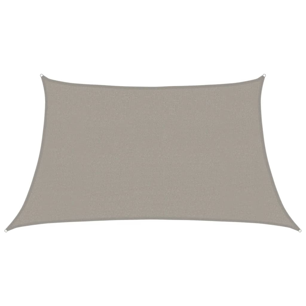 Päikesevari puri 160 g/m² trapets helehall 3/4 x 2 m HDPE