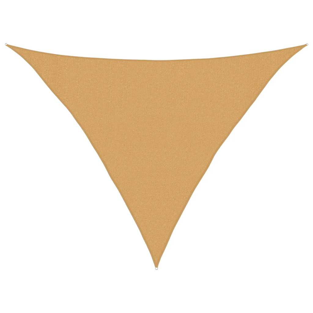 Päikesepuri 160 g/m² kolmnurkne liivakarva 3x3x4,2 m HDPE