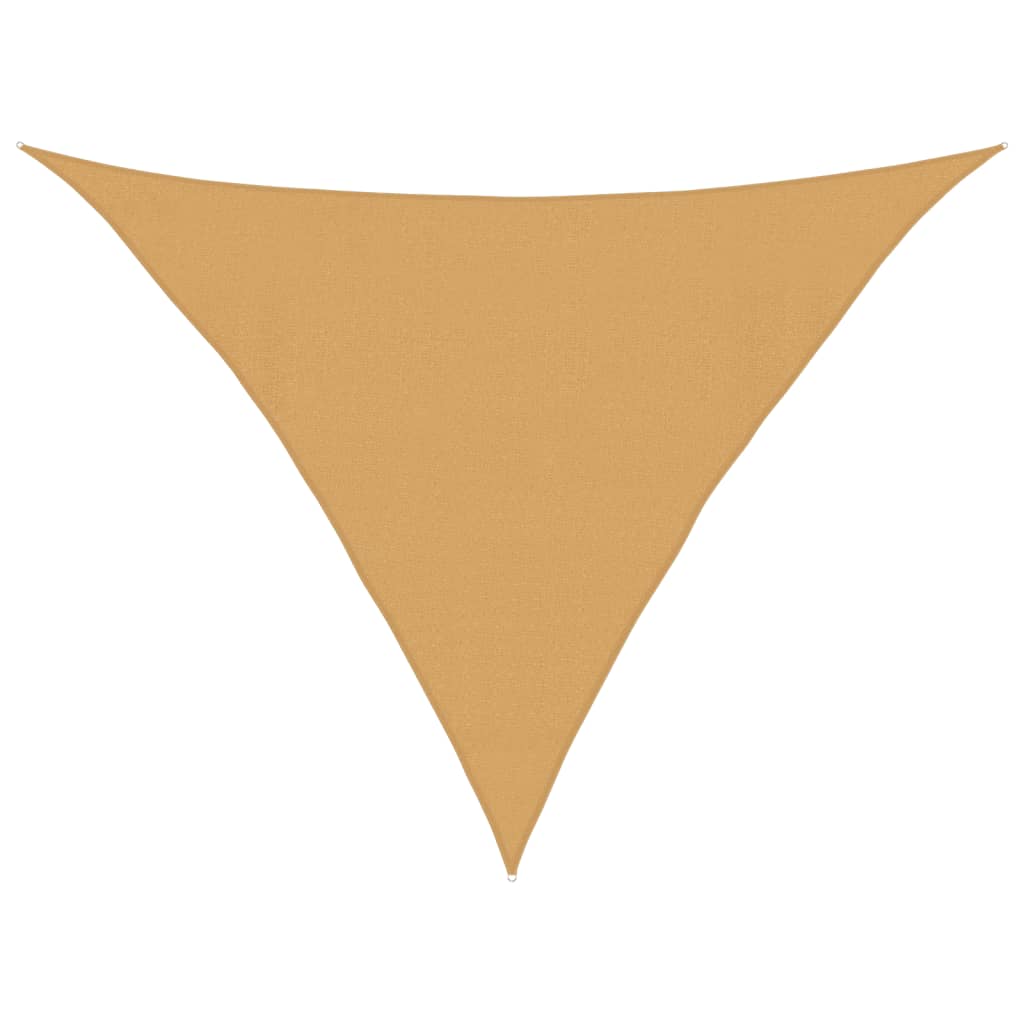 Päikesevari puri 160 g/m² kolmnurkne liivakarva 4x4x5,8 m HDPE