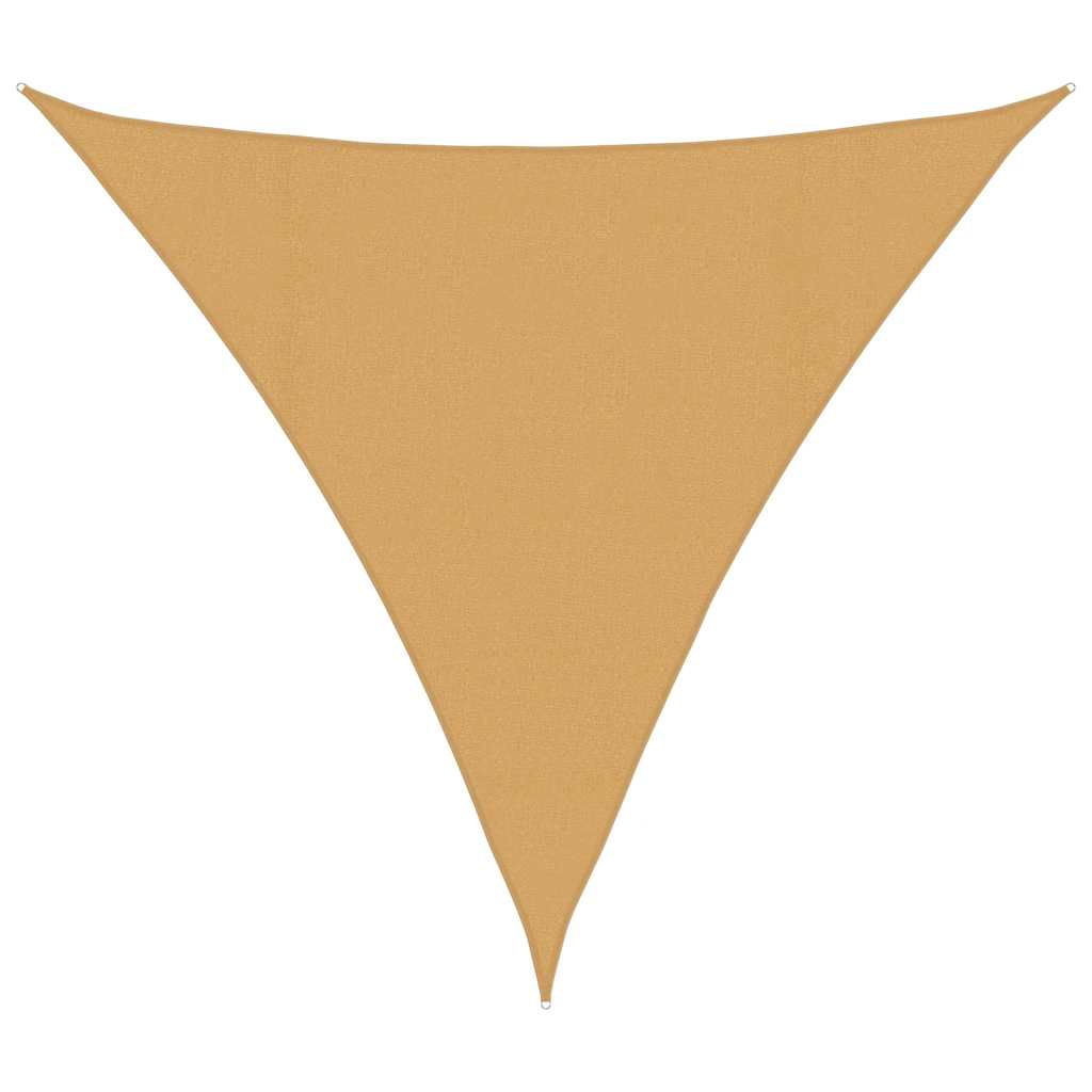 Päikesepuri 160 g/m² kolmnurkne liivakarva 4,5x4,5x4,5 m HDPE