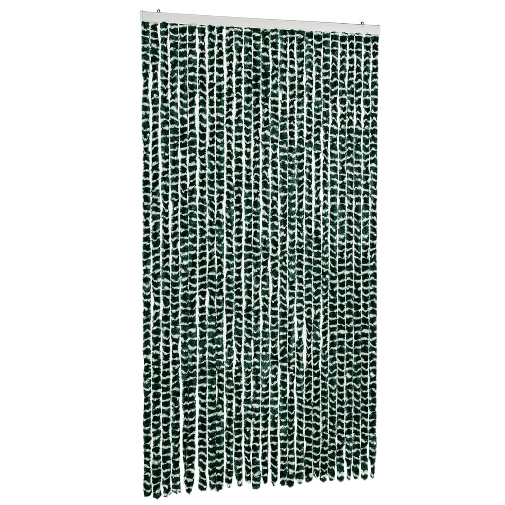 Putukakardin, roheline ja valge, 118x220 cm, šenill