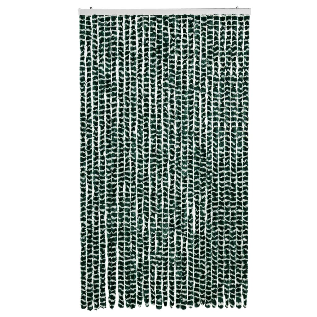 Putukakardin, roheline ja valge, 118x220 cm, šenill