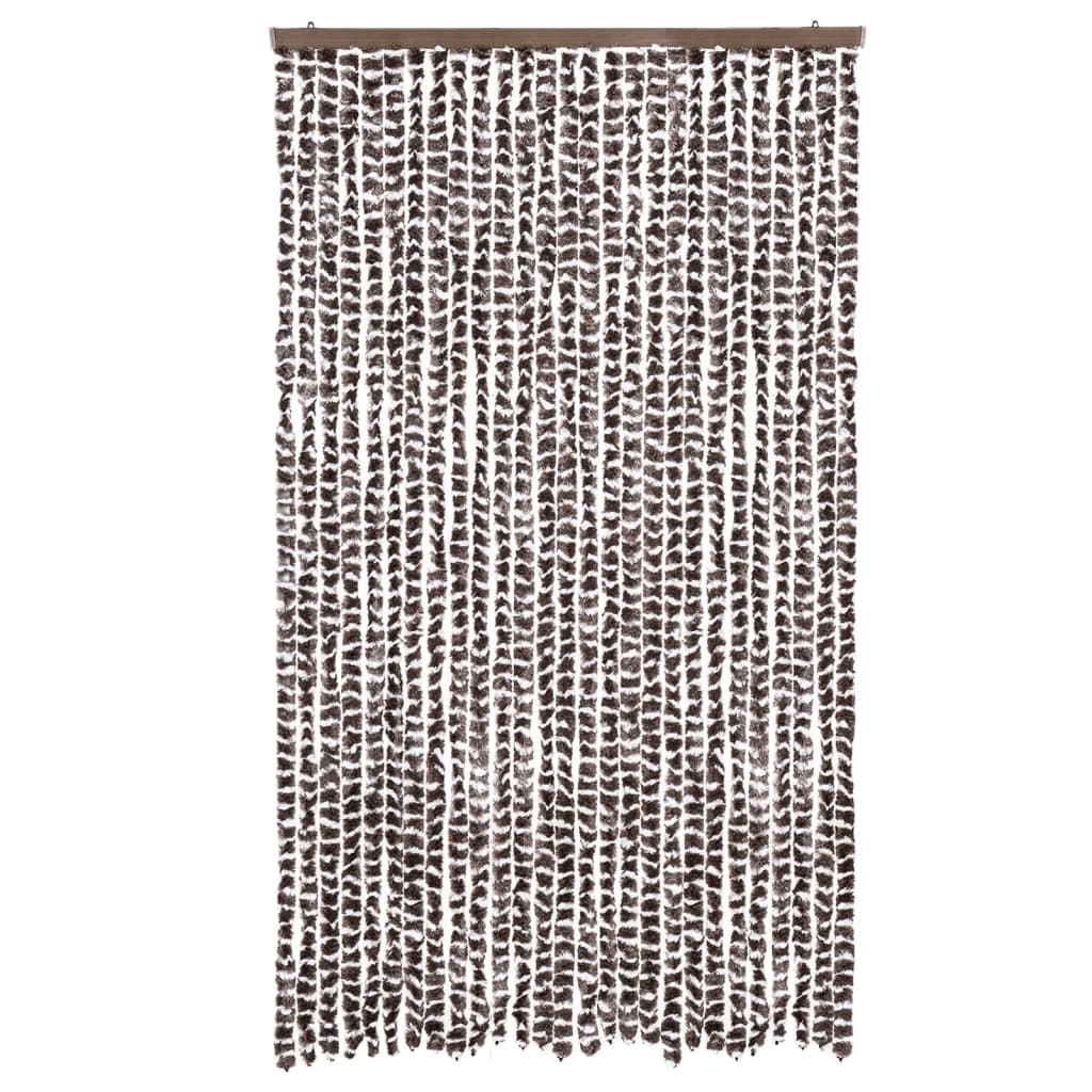 Putukakardin, pruun ja valge, 118x220 cm, šenill