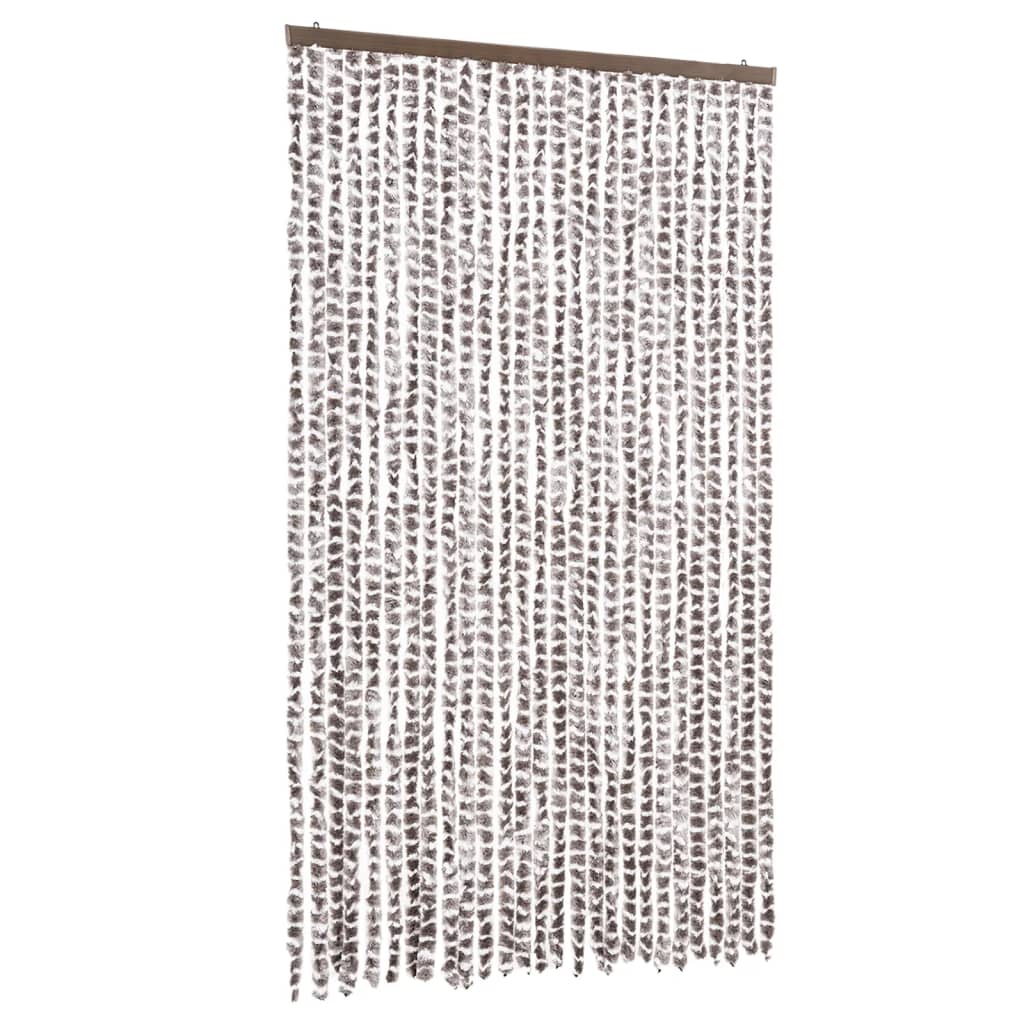 Putukakardin, pruunikashall ja valge, 118x220 cm, šenill