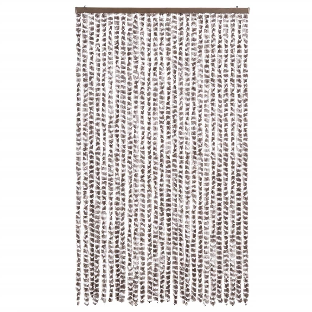 Putukakardin, pruunikashall ja valge, 118x220 cm, šenill