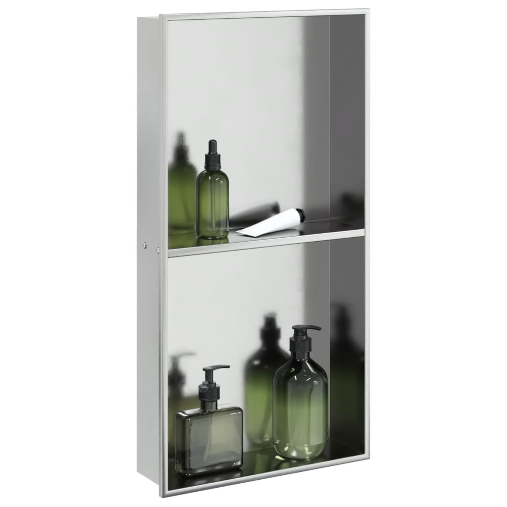 Duširiiul, harjatud hõbedane 32x62x9 cm roostevaba teras