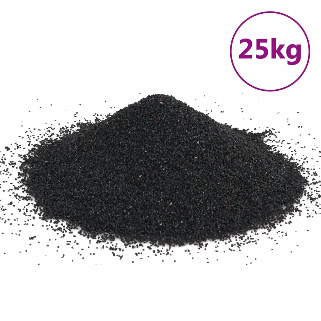 Akvaariumiliiv, 25 kg, must, 0,2-2 mm