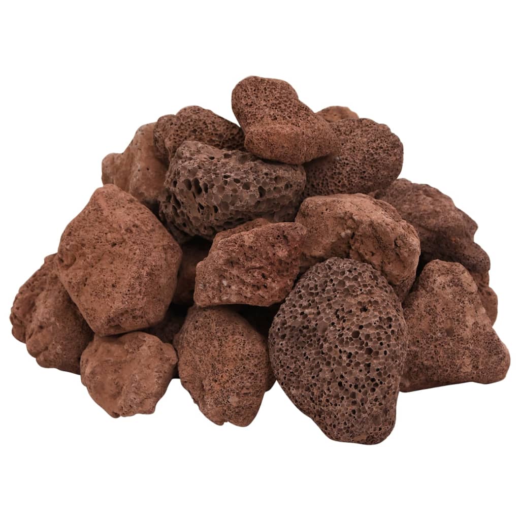 Vulkaanilised kivimid 10 kg, punane, 5-8 cm