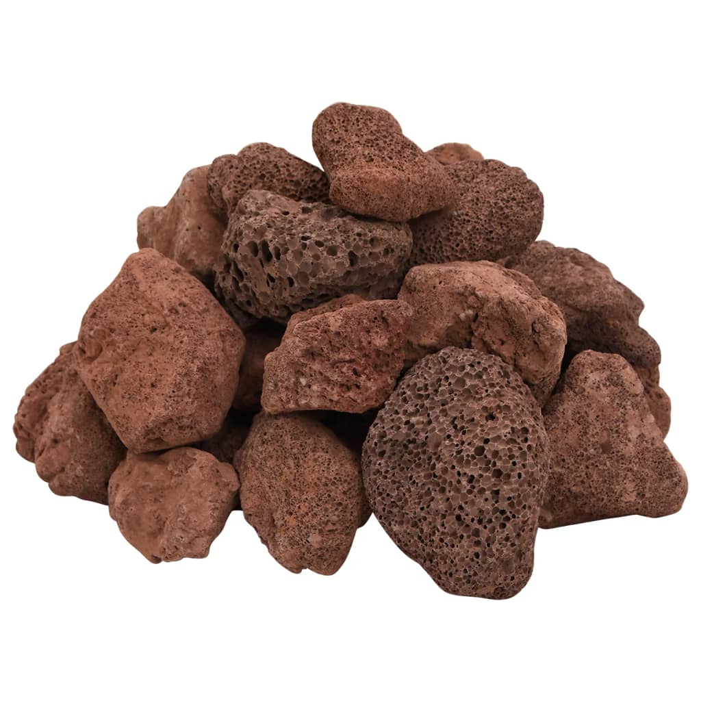 Vulkaanilised kivimid 25 kg, punane, 5-8 cm