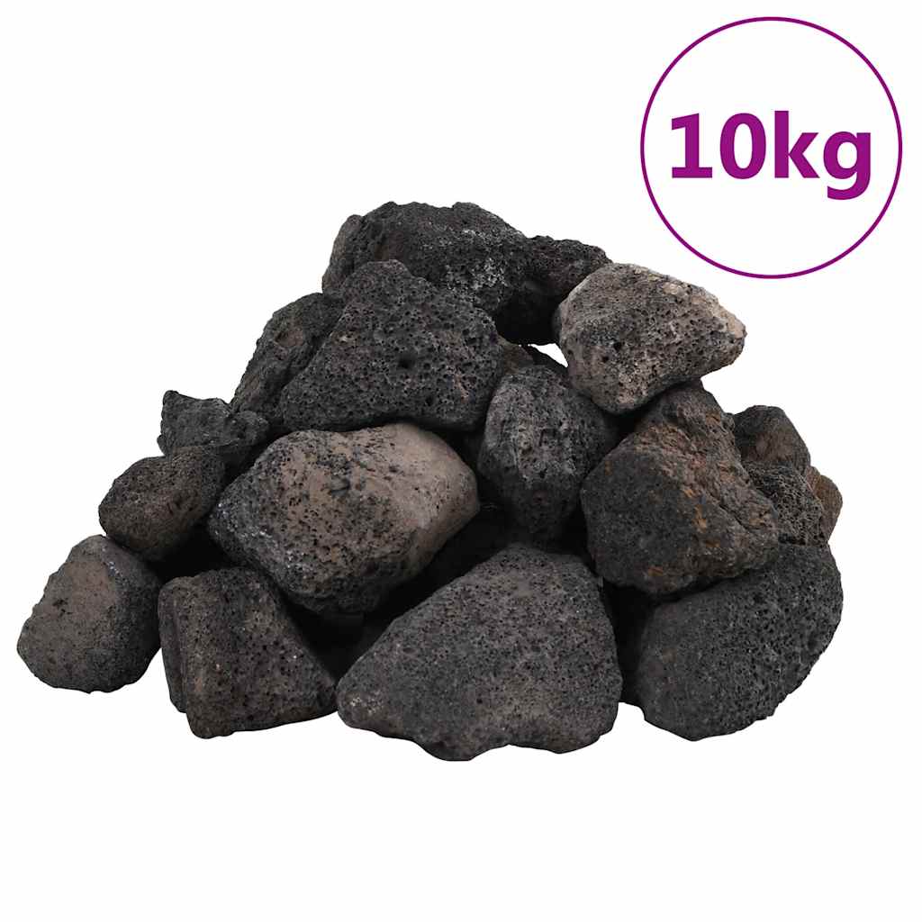Vulkaanilised kivimid 10 kg, must, 5-8 cm