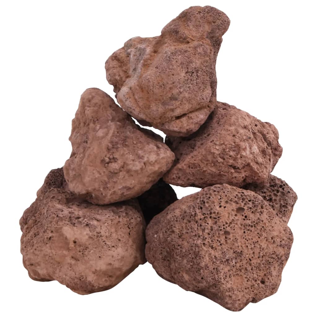 Vulkaanilised kivimid 10 kg, punane, 10-30 cm