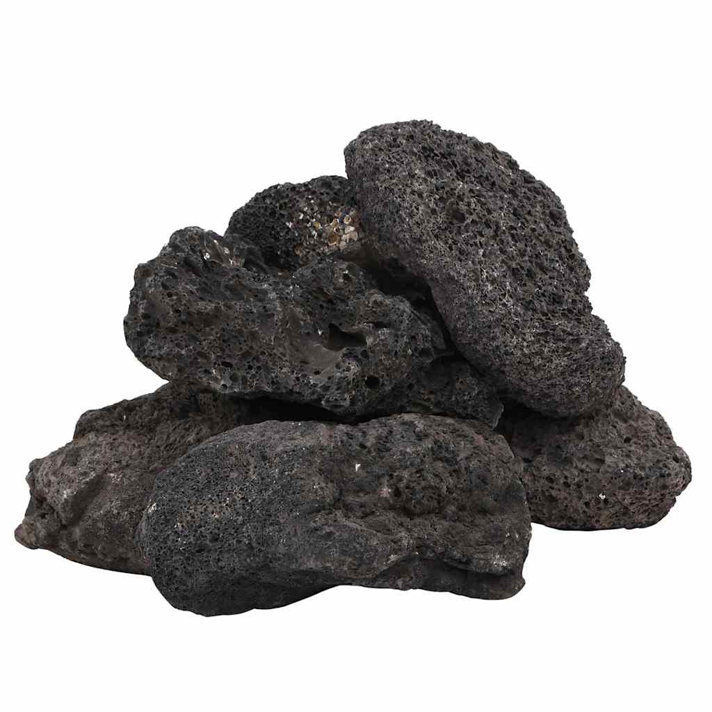 Vulkaanilised kivimid 10 kg, must, 10-30 cm