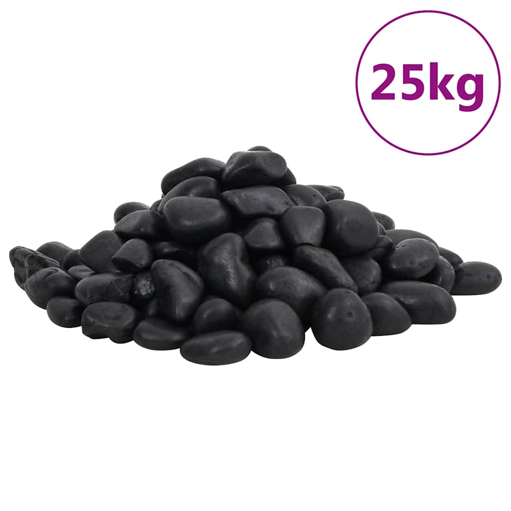 Poleeritud veerkivi 25 kg, must, 2-5 cm