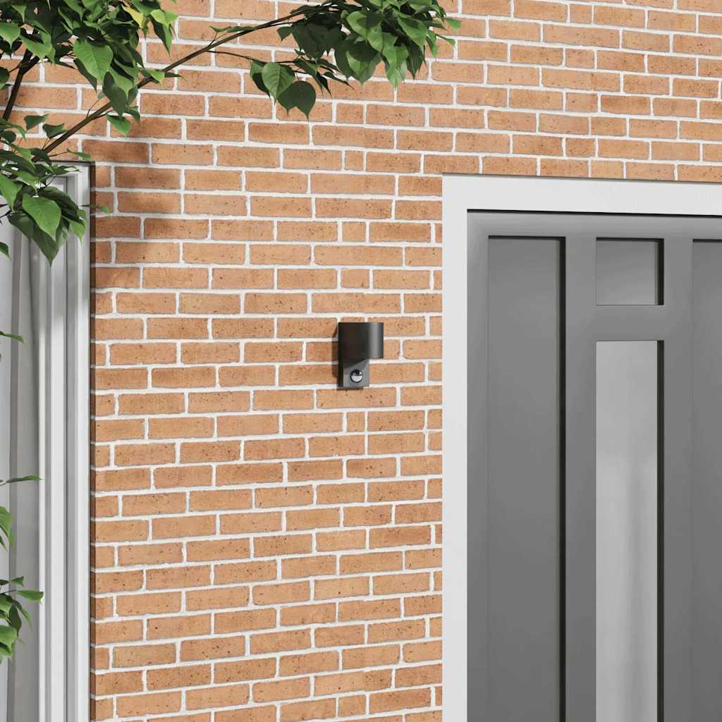 Väline seinalamp Must 12 x 7 x 15 cm Roostevaba teras