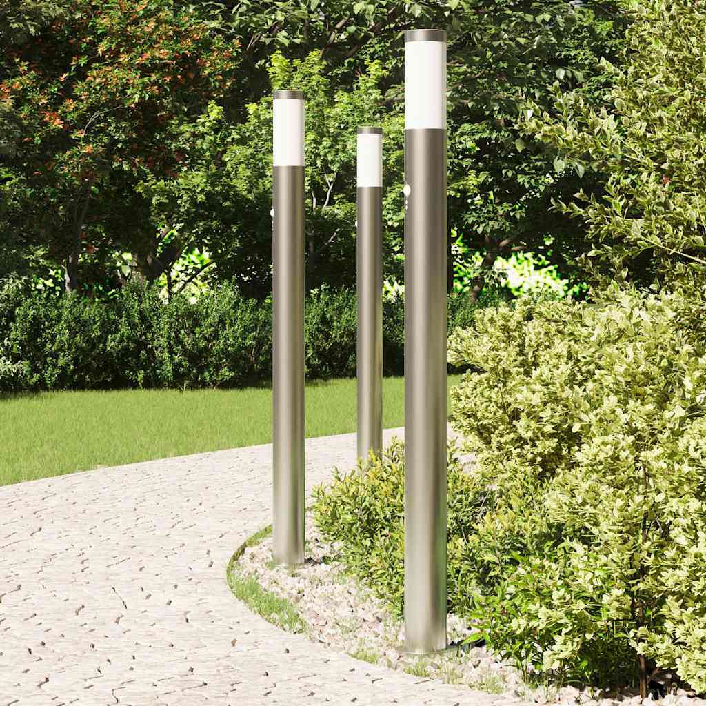 Anduriga pollarvalgustid 3 tk 110 cm roostevabast terasest IP44