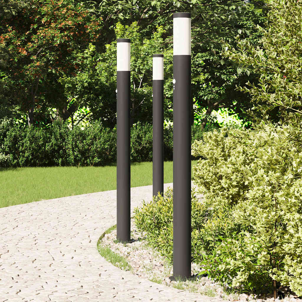 Anduriga pollarvalgustid 3 tk 110 cm roostevabast terasest IP44