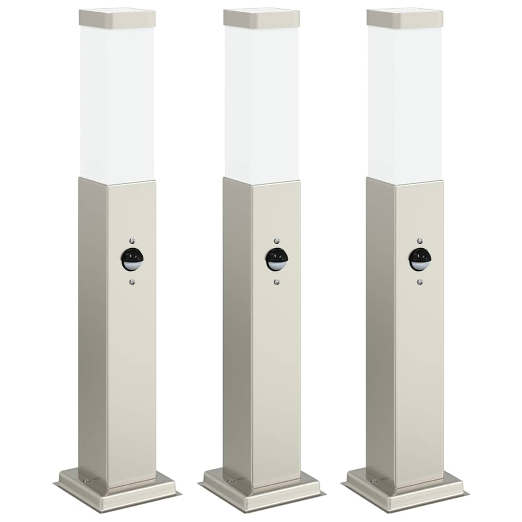 Anduriga postvalgustid 3 tk 50 cm roostevabast terasest IP44
