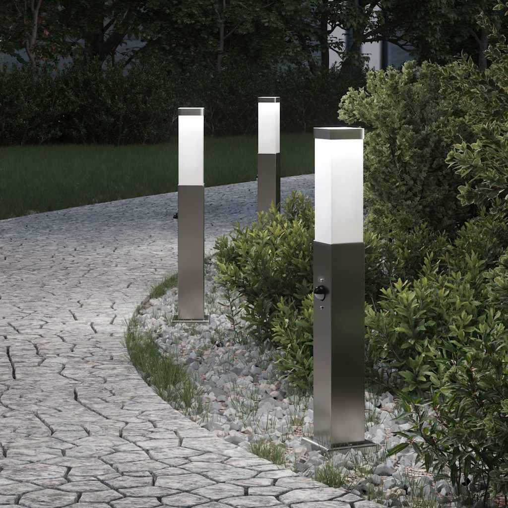 Anduriga postvalgustid 3 tk 50 cm roostevabast terasest IP44