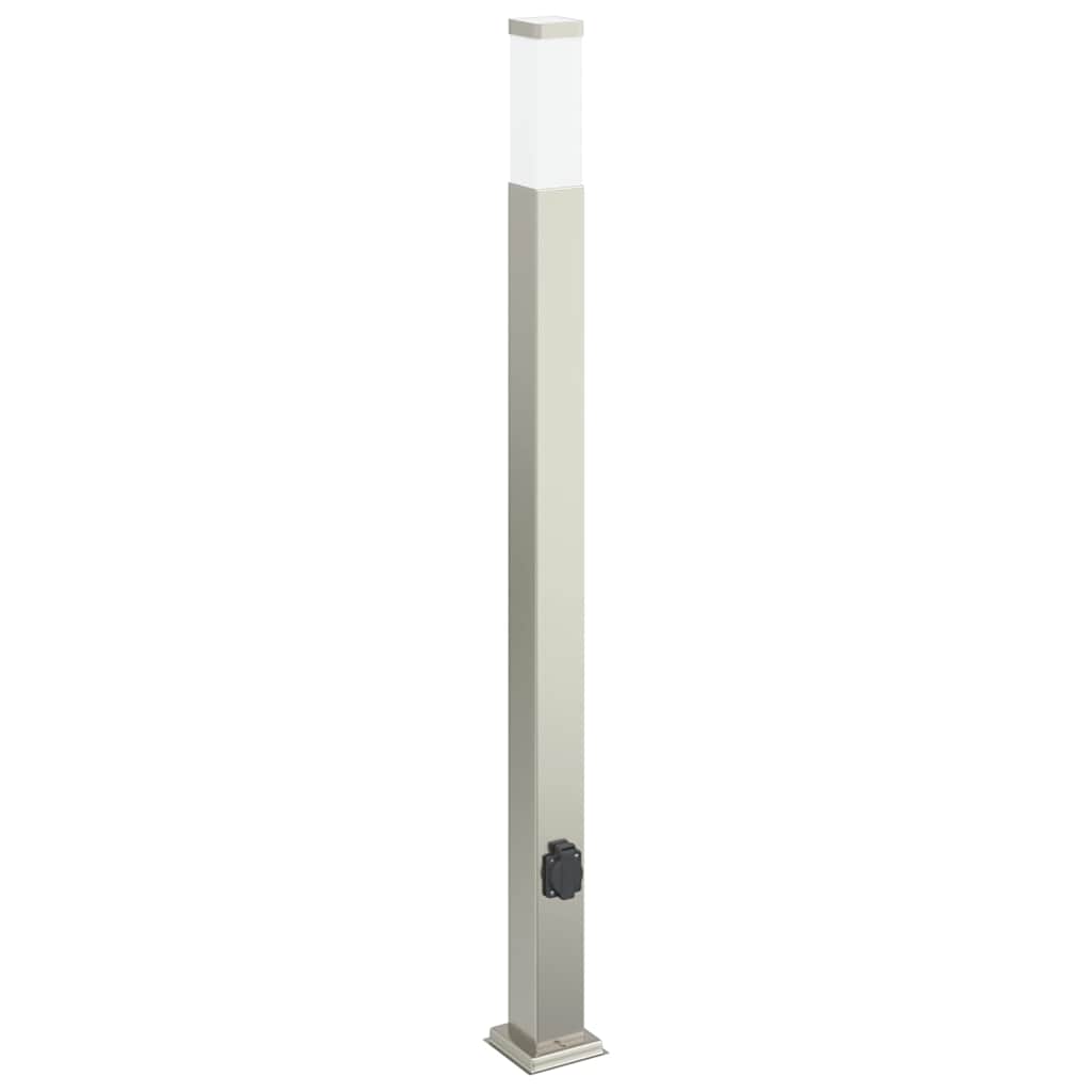 Pollarvalgusti pistikupesaga 110 cm roostevaba teras IP44