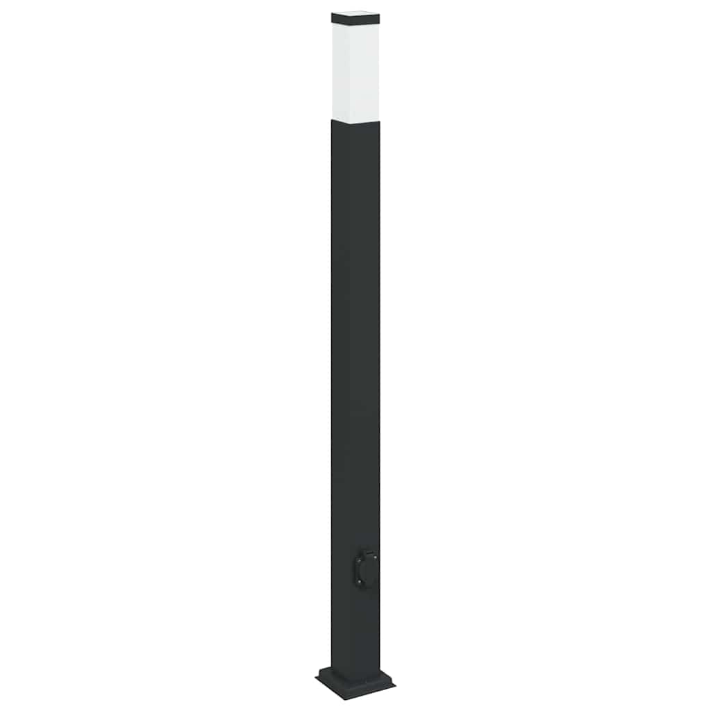 Pollarvalgusti pistikupesaga 110 cm must IP44