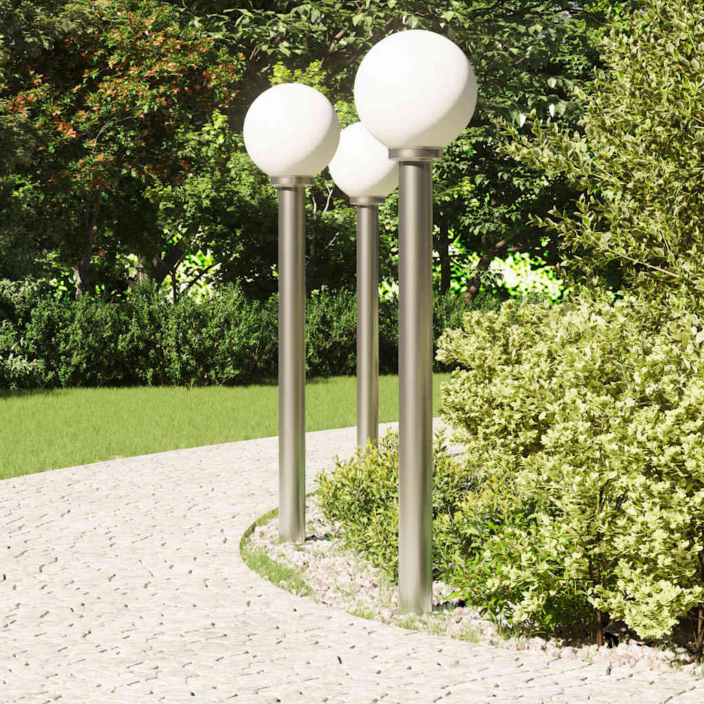 Pollarvalgustid 3 tk 120 cm roostevabast terasest IP44