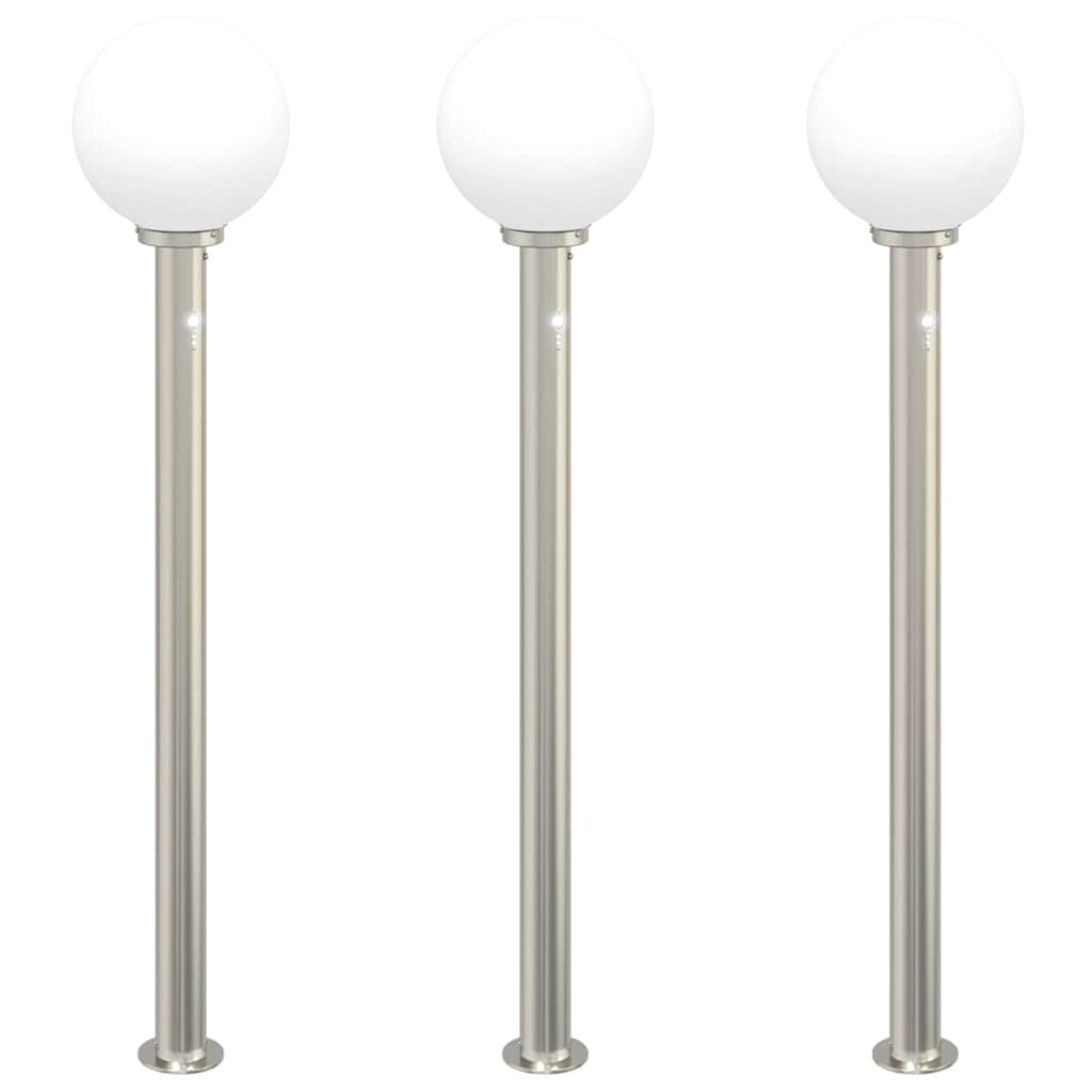 Anduriga pollarvalgustid 3 tk 120 cm roostevaba teras IP44