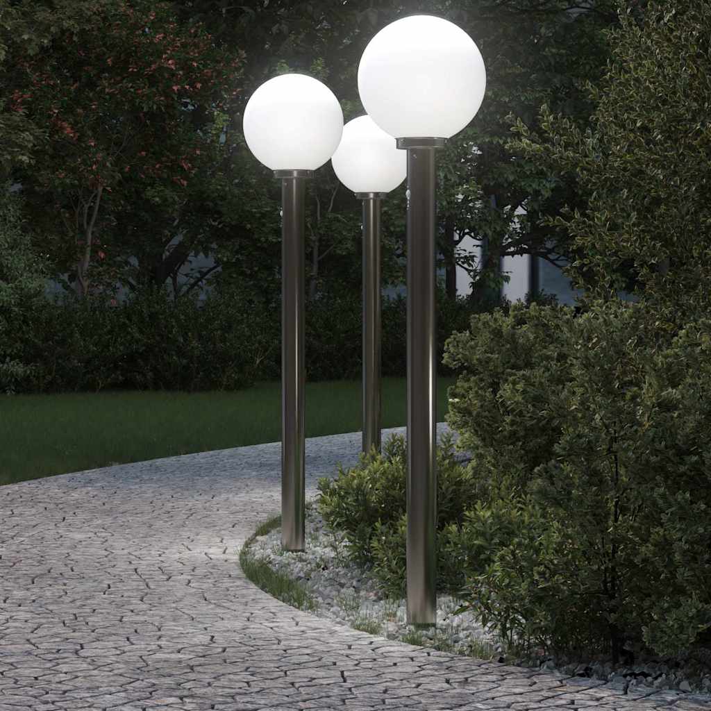 Anduriga pollarvalgustid 3 tk 120 cm roostevaba teras IP44
