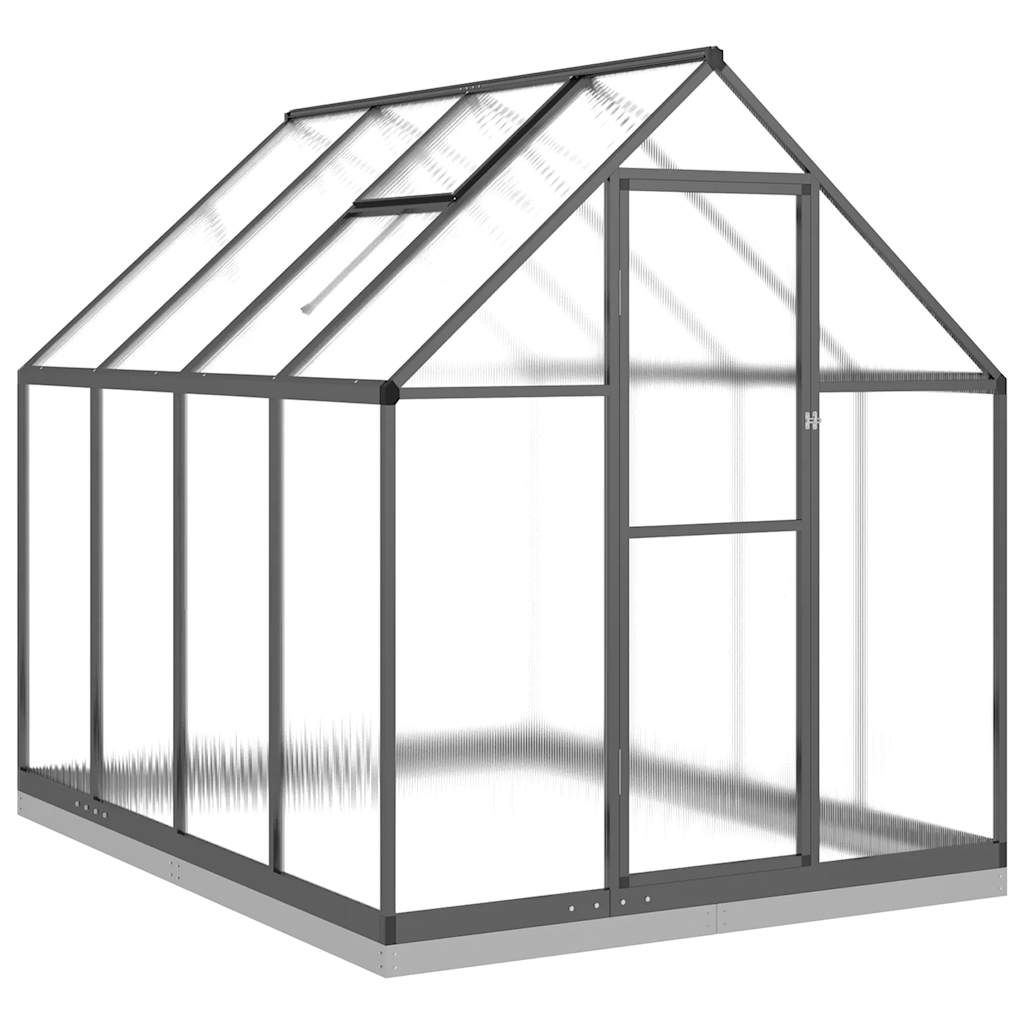 Kasvuhoone alusraamiga, antratsiithall,224x169x202cm,alumiinium