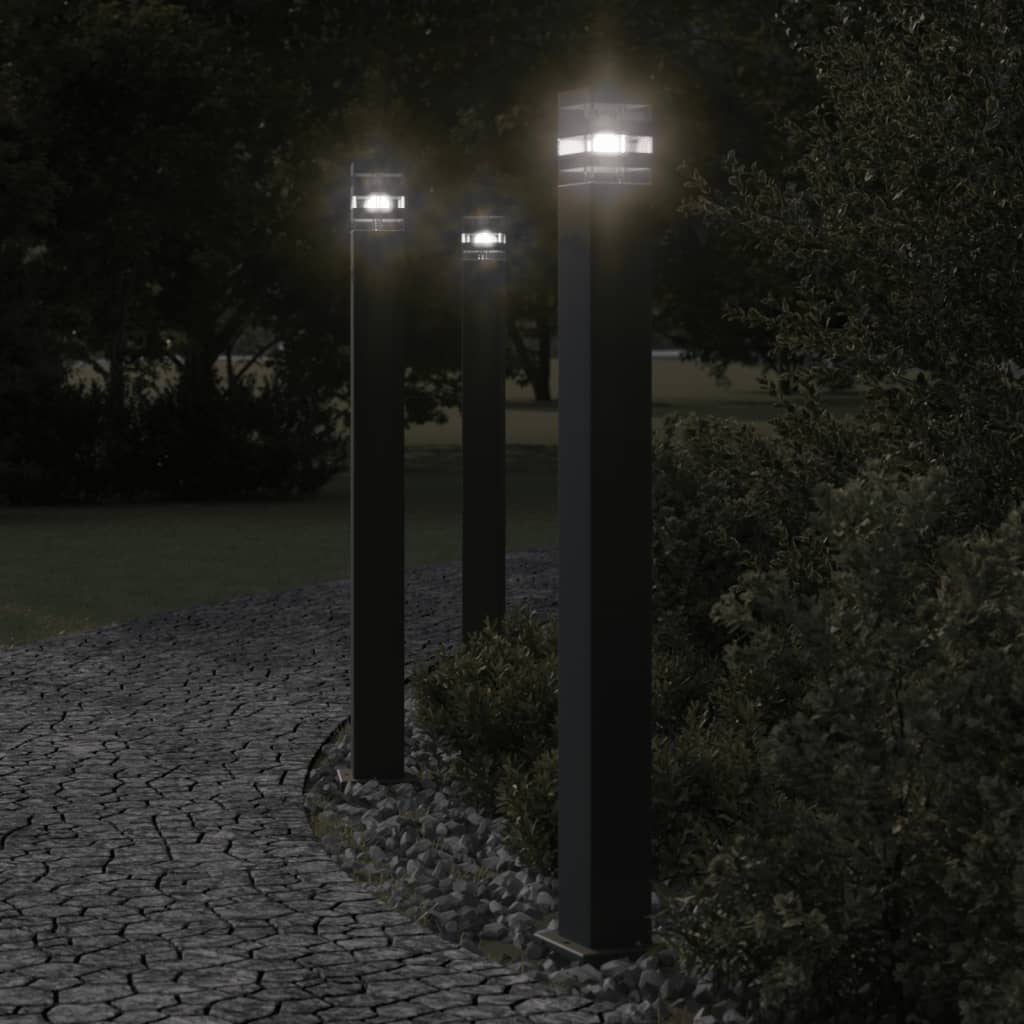 Aia lambipost, must, 110 cm, alumiinium