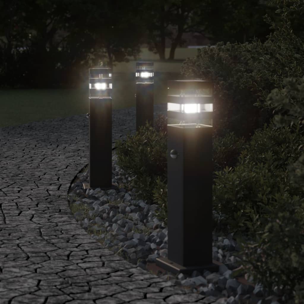 Anduriga aia lambipost, must, 50 cm, alumiinium