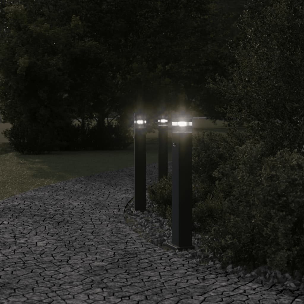 Anduriga aia lambipost, must, 80 cm, alumiinium