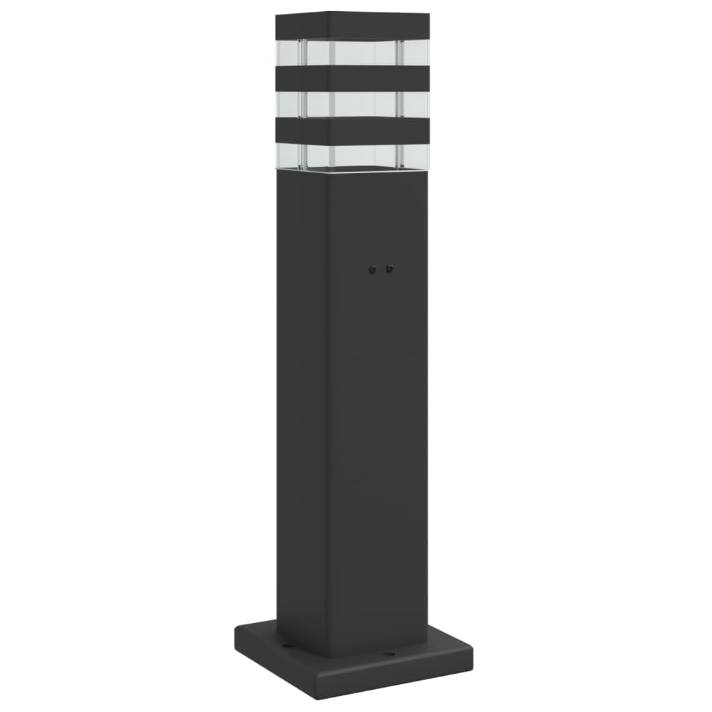 Pistikupesaga aia lambipost, must, 50 cm, alumiinium